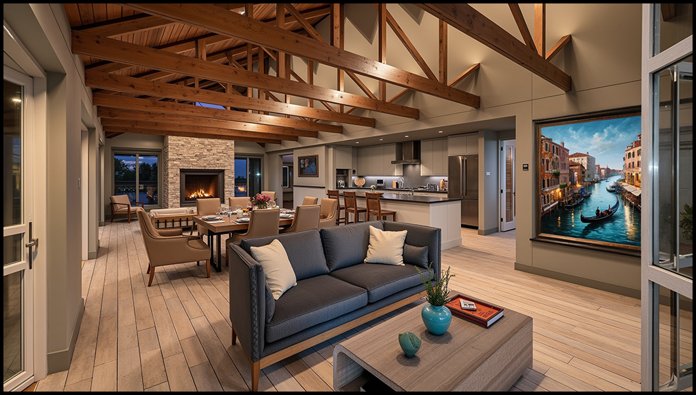 LAN_Beach house interior render